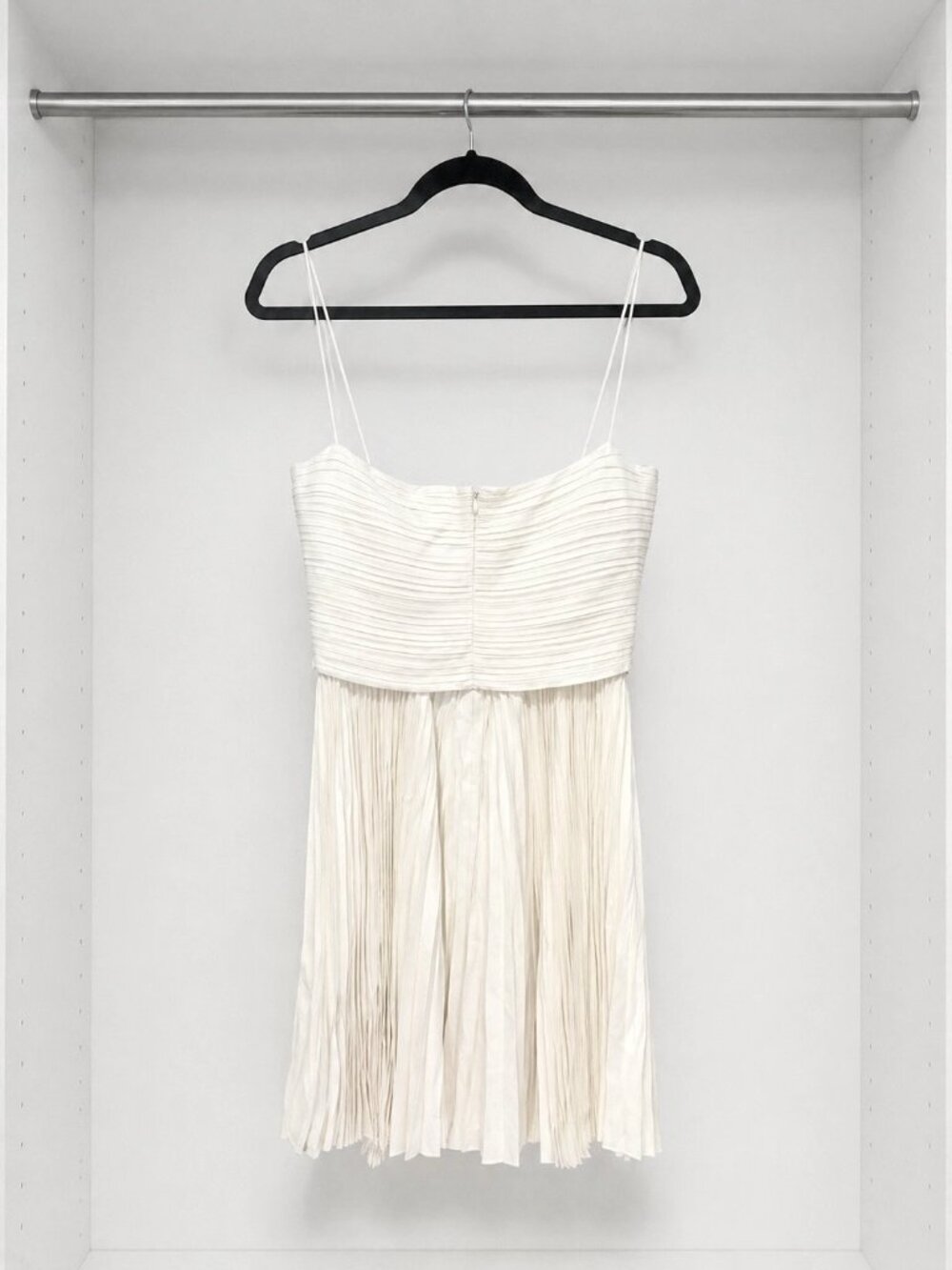 Khaite White Pleated Mini/Midi Dress | Excellent Condition | Bridal / Rehearsal
